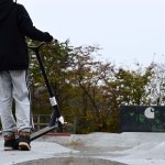 kid on scooter